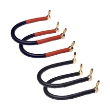 CESS-138-6i Right Angle Banana Plug Jumper Cable, Speaker Jumpers, (90 to 90,...