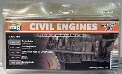 A.MIG 7146 CIVIL ENGINES Colors Set AMMO OF MIG JIMENEZ S.L.
