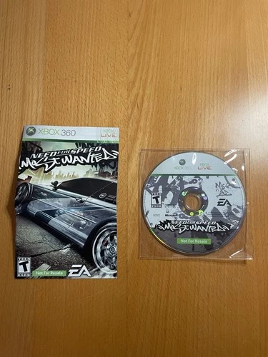 Need for Speed Most Wanted Microsoft Xbox 360 Not for Resale Disc Only w/ Manual