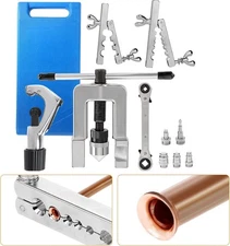 Flaring Tool Kit for Copper Tubing Brake Line Flaring Tool Set, for 1/8, 3/16