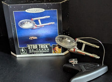 1996 Hallmark Keepsake Star Trek 30 Years Metal 2 Piece Ornament Set Sound Works