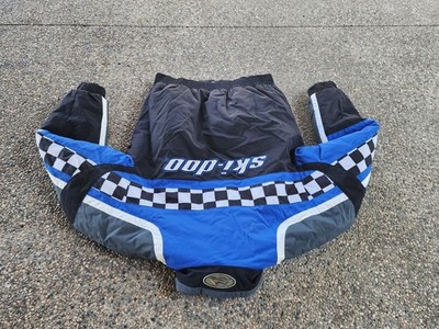 Vintage ski-doo sno gear Racing jacket mens M checkerboard snow