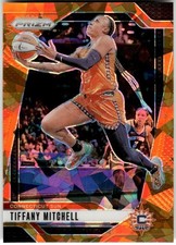 2024 Panini Prizm WNBA #57 Tiffany Mitchell Ice Orange Prizms