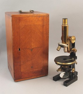Antique Early 20thC German Jena CARL ZEISS 4 Lens Scientific Microscope w/ Case
