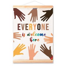 Multicultural Diversity Equality Poster Hanger Frame for Classroom School Nur...