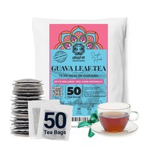 50 Guava Tea Bags, Te De Hojas De Guayaba, Guava Leaf Herbal Tea, Diabetic Tea.