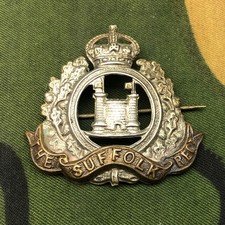 Original Sweetheart Brooch WW1 British Army The Suffolk Regiment