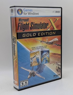 Microsoft Flight Simulator X Gold Edition Acceleration Expansion PC Complete CIB