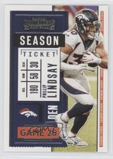 2020 Panini Contenders Season Ticket Phillip Lindsay #72 1u6
