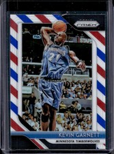 2018-19 Panini Prizm Kevin Garnett Prizm Red White and Blue #235 Timberwolves