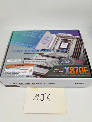 MSI MPG X870E EDGE TI WIFI Gaming Desktop Motherboard - AMD X870E Chipset - Sock