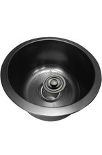 12.5 Inch Round Black Stainless Steel Kitchen Bar Or RV Sink