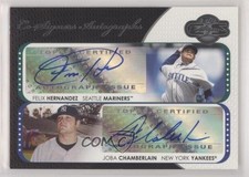 2008 Topps Co-Signers Felix Hernandez Joba Chamberlain #CS-HC Auto 10pr