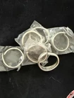 Gorham Sea Rose sterling silver napkin Rings, Set of  six,  NEW