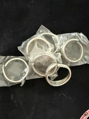 Gorham Sea Rose sterling silver napkin Rings, Set of  six,  NEW