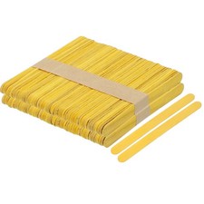 100 Holzst&auml;bchen zum Basteln, 4,5 Zoll f&uuml;r gelbe Eisst&ouml;cke