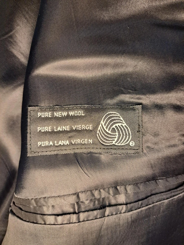 Traje Chaps Ralph Lauren 2 Piezas Para Hombre 42R Gris Lana Virgen Foto 3 de 4