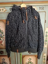 Naketano Damen Jacke – Größe L (40/12) – mit Kapuze mit Kordelzug, Schiffsmuster