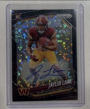 2025 Panini Prizm Jaylin Lane No Huddle Rookie Black Auto 1/1