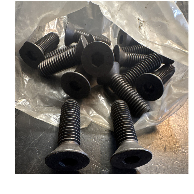 YFS Grade 8 Flat head Socket Cap Screws 1/2” x 1 1/2” Allen bolts (14) new