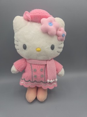 Sanrio Hello Kitty pink boots Missing French poodle plush stuffed Rare Htf 9''