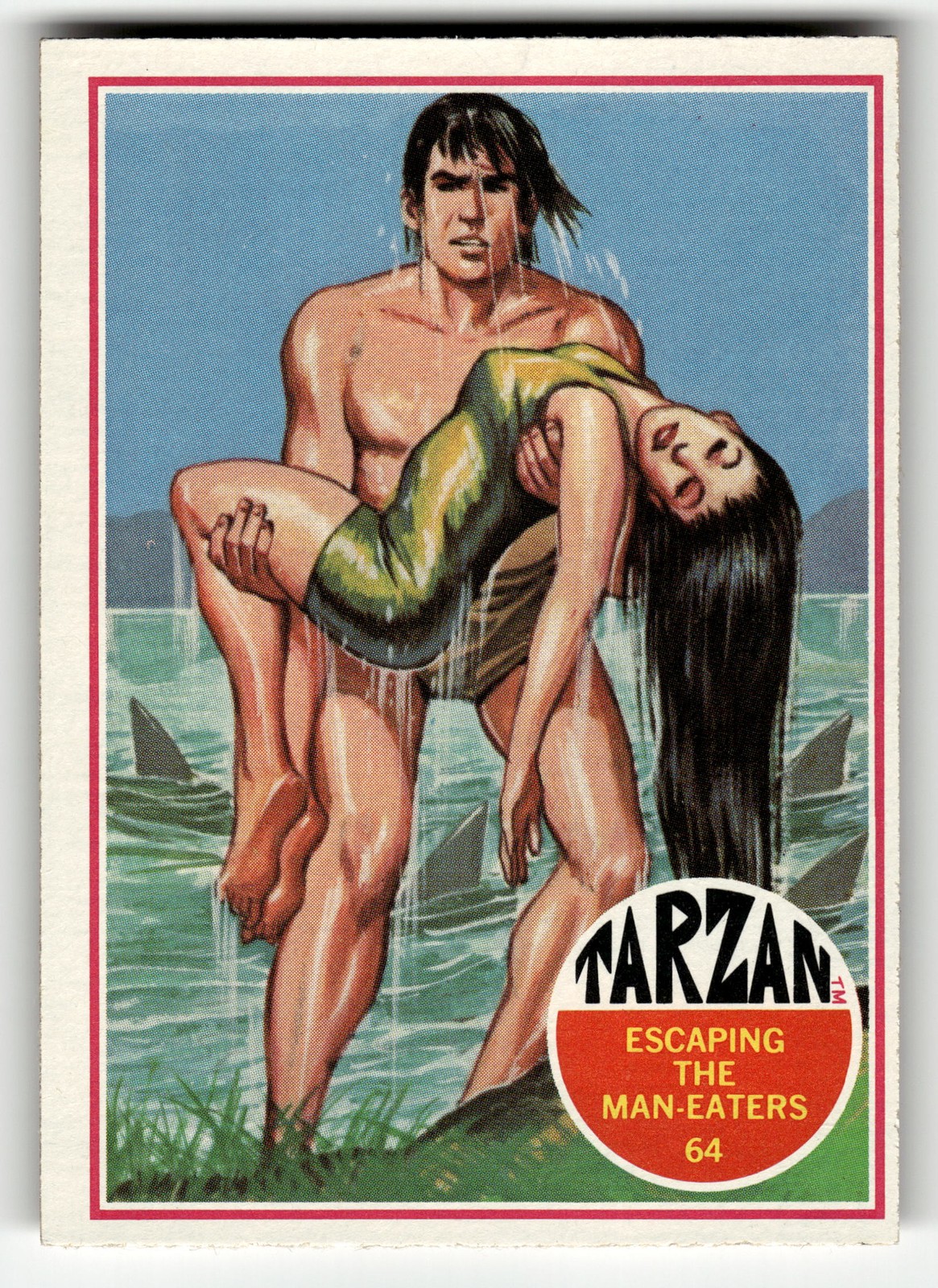 1966 Banner Tarzan #64 Escaping the Man-Eaters HIGH GRADE BEAUTY!