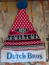 Dutch Bros Christmas Stocking Holiday Santa Hat Snapback