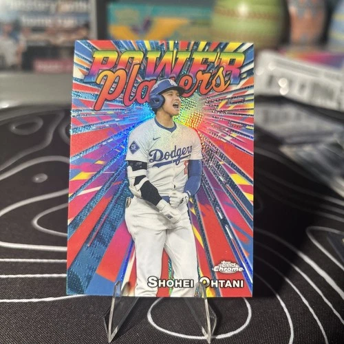 Topps Chrome Power Players Shohei Ohtani PP-25 Los Angeles Dodgers Baseball Card