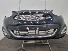 NISSAN MICRA ACENTA MK4 2013-2017 Hatch BLACK B20 Front Bumper OEM 620223HN5H