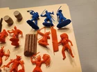 Vintage Marx Fort Apache Indians,  Frontiersmen, Accessories.  Last version