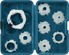 8 Piece Router Template Guide Set Quick Change Adapter Carrying Case