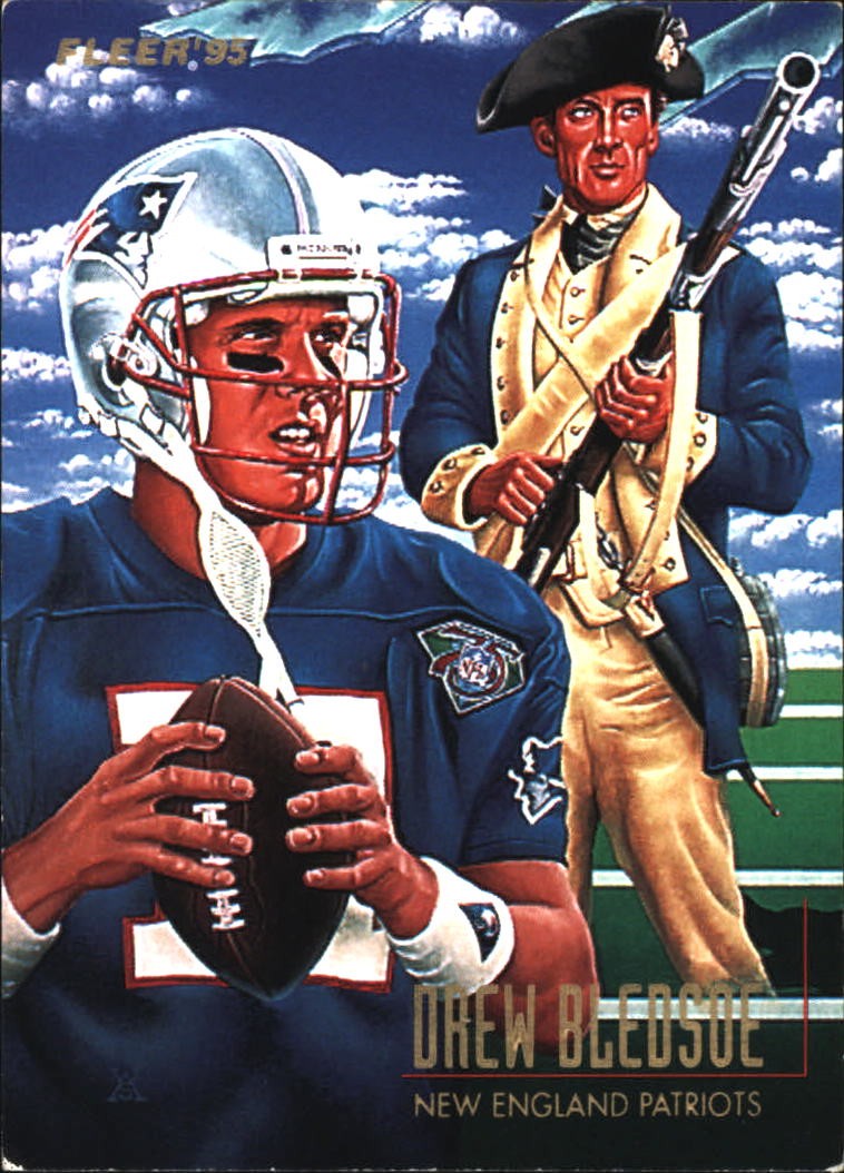 1995 Fleer Drew Bledsoe Pro-Visions #4 New England Patriots FREE SHIPPING