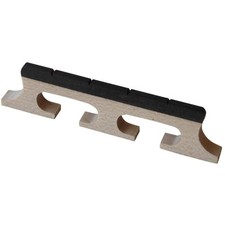Banjo Bridge For 4 String 1/2" 3 Leg Maple With Ebony Insert