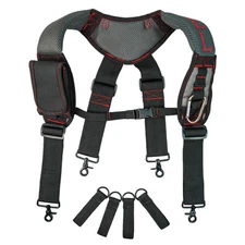 Gel Padded Tool Belt Suspenders Work Belt Suspender Tool Belt Suspenders with...