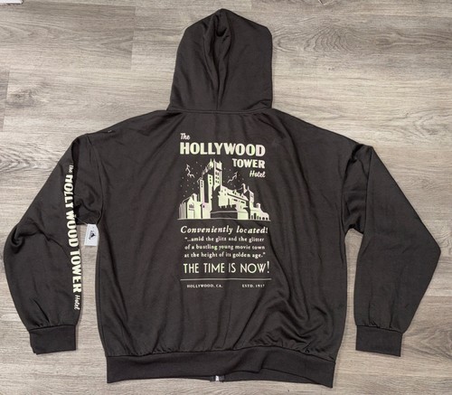 Disney Hollywood Studios Tower Of Terror Hotel Hoodie Size XL NWT