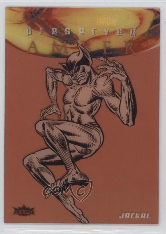 2017 Fleer Ultra Marvel Spider-Man Preserved Amber Black & White /175 Jackal z3c