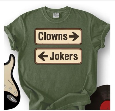 Rhythm & Beat Clowns And Jokers T-Shirt ( Size 2XL)