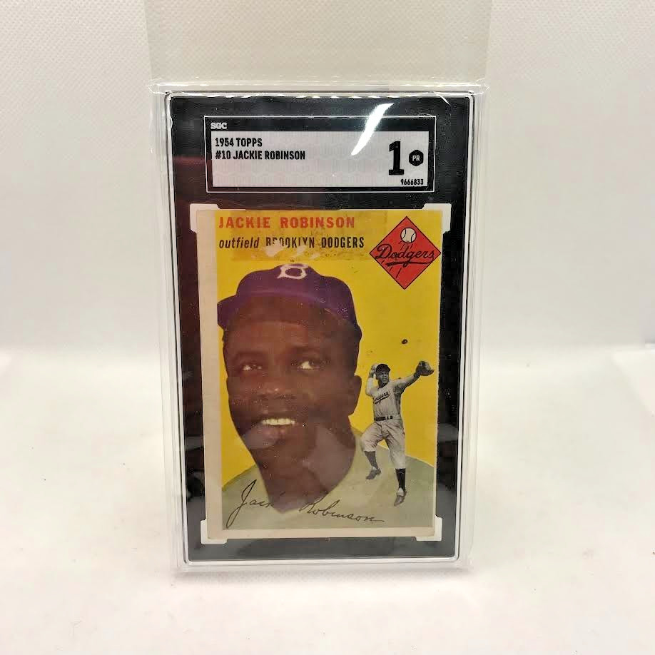 1954 Topps PSA 1 Poor Brooklyn Dodgers Jackie Robinson #10 Card JC