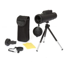 40X60 HD Monocular Telescope Phone Clip Tripod Night Vision Outdoor Hiking