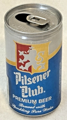 1980's Pilsener Club-Prem.  -Pearl Brew-San Antonio, TX.-12 oz-Alum. Beer Can