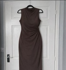 Boohoo Plus Women’s Slinky Draped Long Dress Size 22 Brand New With Tags