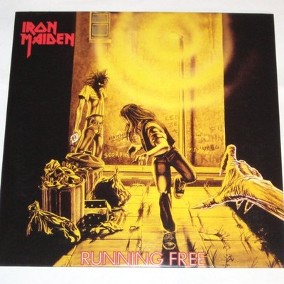 IRON MAIDEN Running Free 7'' UK 45 Parlophone 2014 14 Burning Ambition