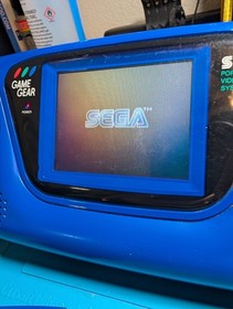 SEGA Game Gear BLUE Console Original, Clean, Good caps, fully working