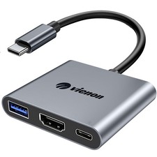 USB C to HDMI Multiport Adapter, USB C Hub with 4k HDMI USB 3.0 5Gbps 100W...