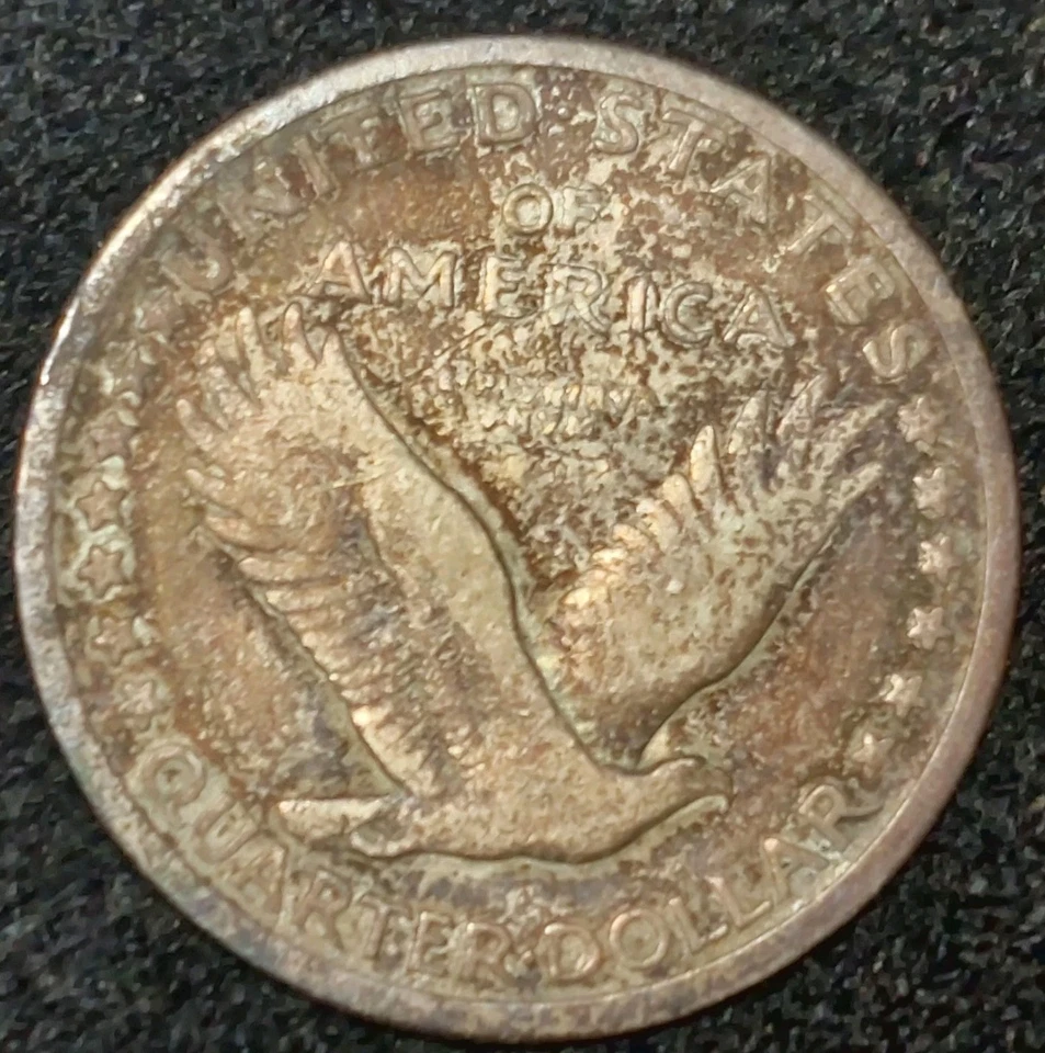 1917-S  TYPE 1  STANDING LIBERTY SILVER QUARTER ~ BETTER DATE   - Image 2 of 2