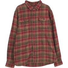 Used Orvis long-sleeved flannel check shirt men's size XL equivalent