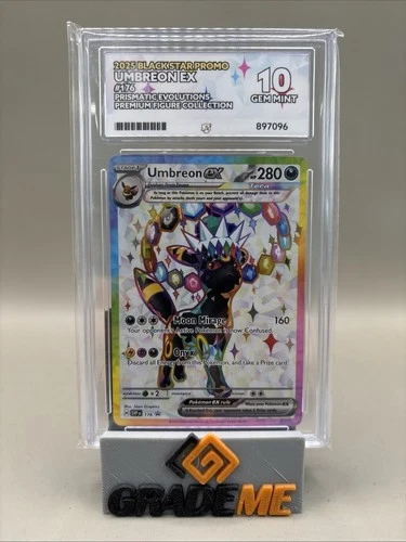 ACE 10 Umbreon Ex #176 Pokemon Prismatic Evolutions Figure Coll Promo . Graded