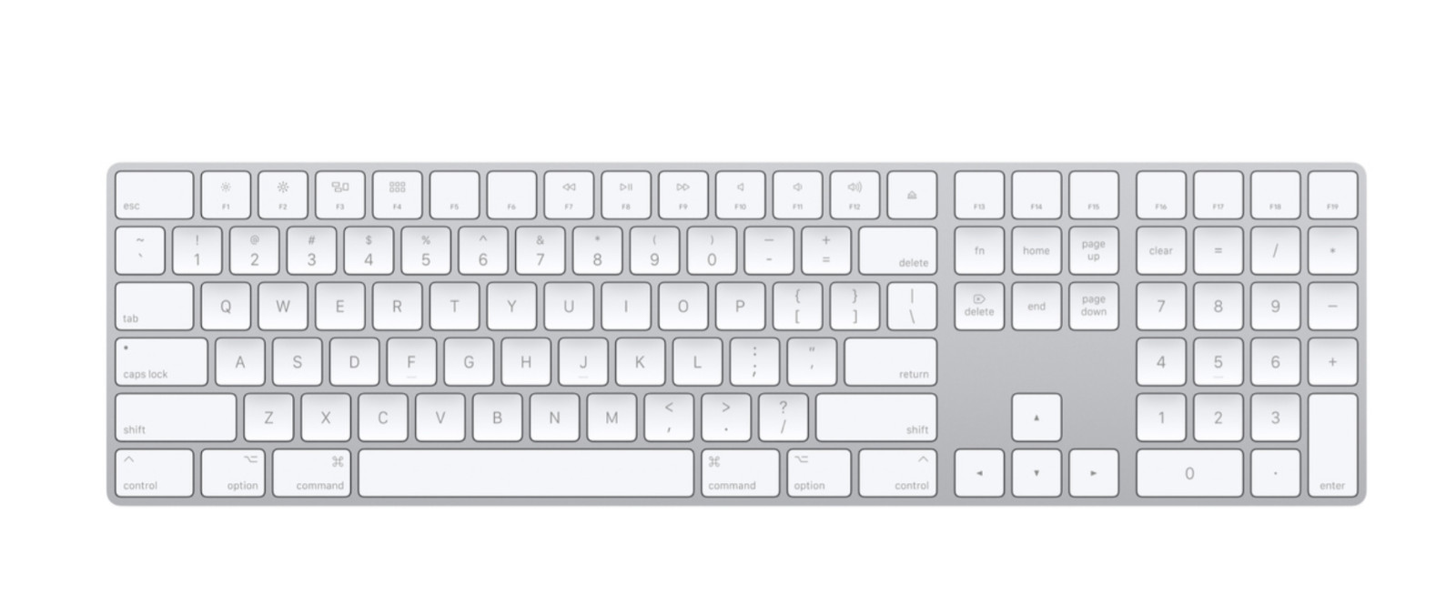 Apple Magic Wireless Keyboard with Numeric Keypad (US English) A1843 MQ052LL/A