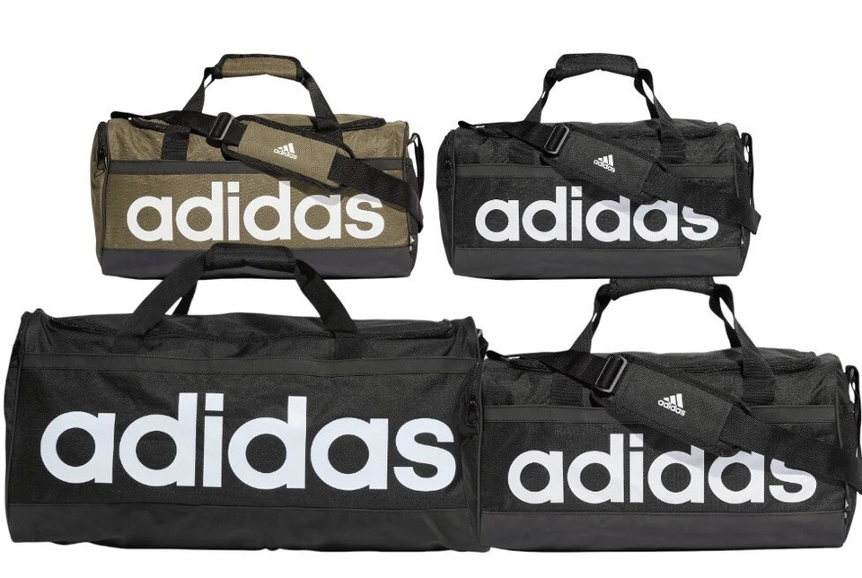 adidas Sporttasche LINEAR DUFFEL black olive NEU Sport GYM SPA Freizeit Fitness