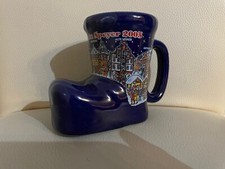 1 Weihnachten Glühweinbecher Tasse Speyer 2005 blau Stiefel